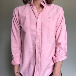 Classic Polo Ralph Lauren pink button down